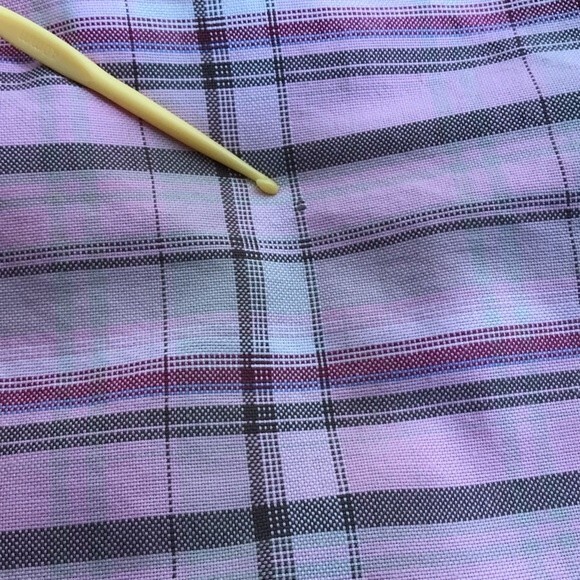 Cato Pink Plaid Full Zip Long Sleeve Collared Women Shirt Jacket Size Large - Picture 10 of 12